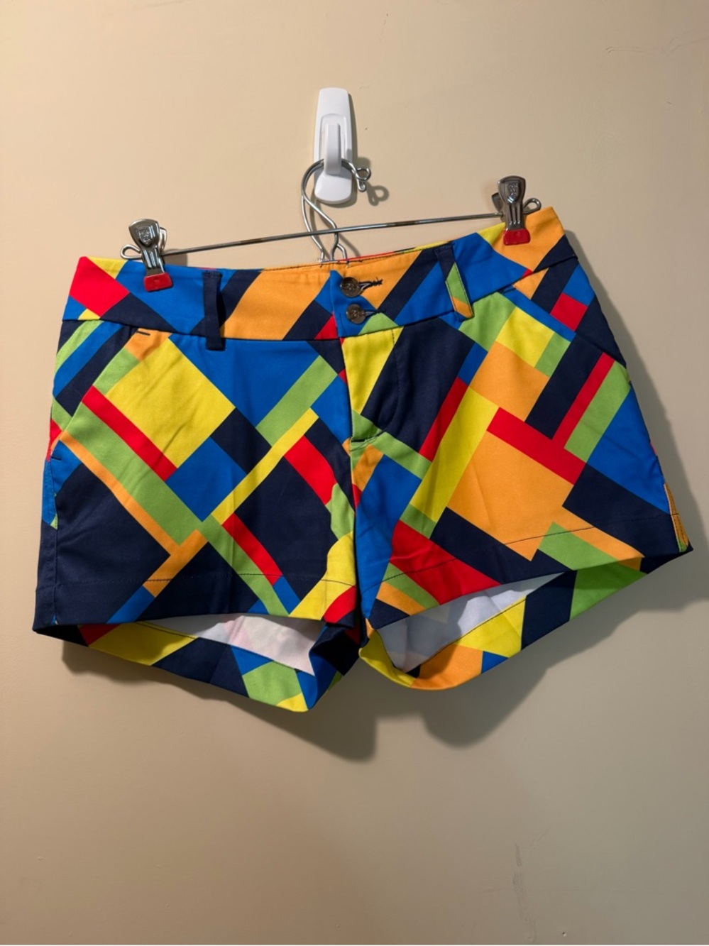 Loudmouth Womens Stained Glass Golf Shorts Size 4